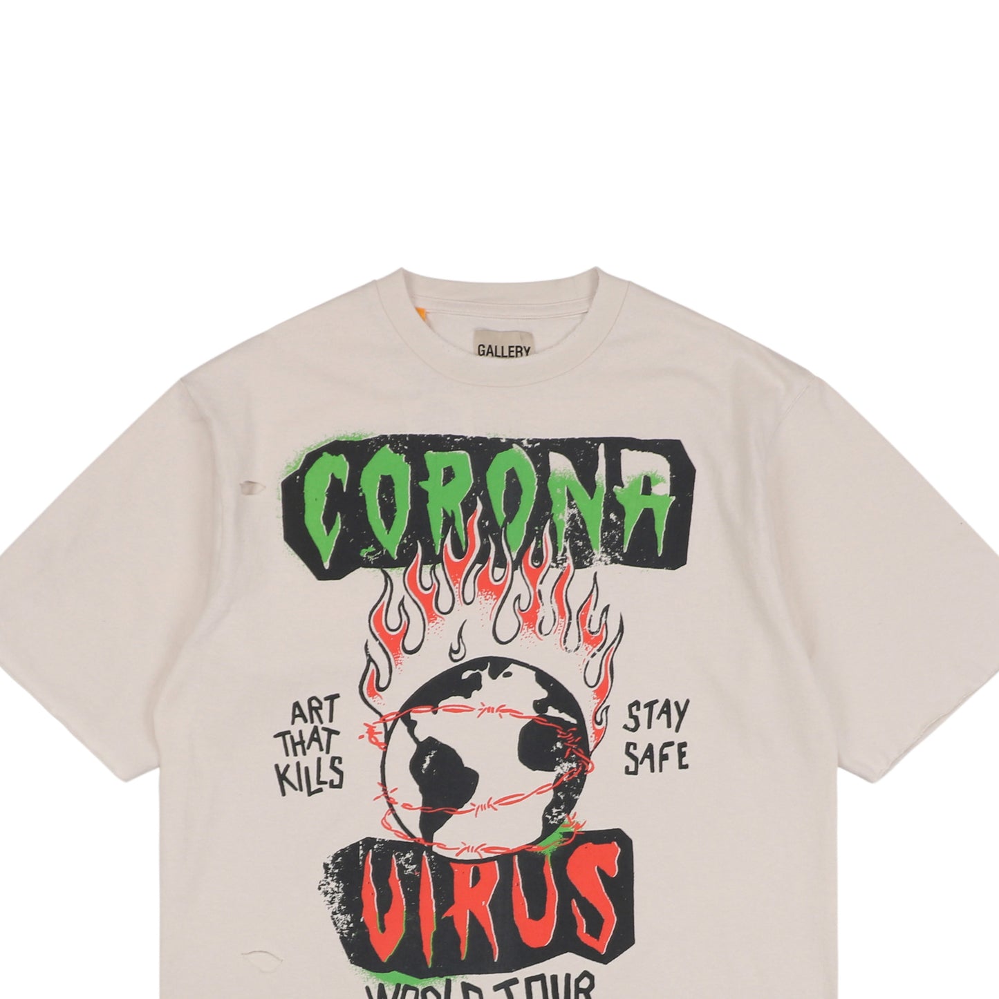Gallery Dept Corona Virus Beige T-Shirt