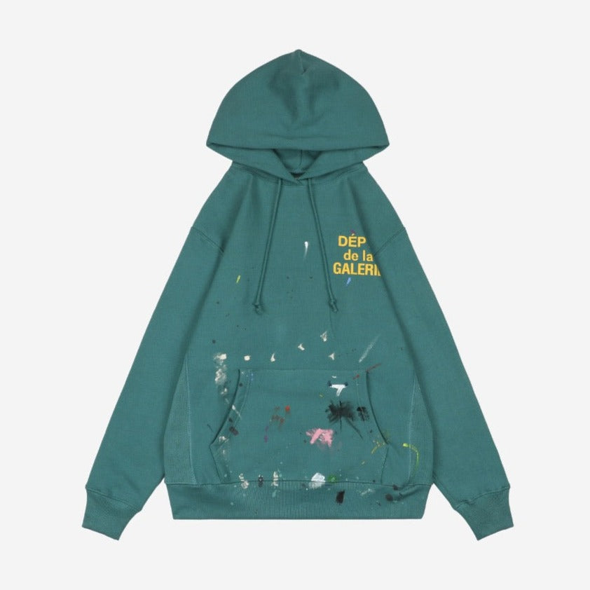 Gallery Dept Dark Green Hoodie