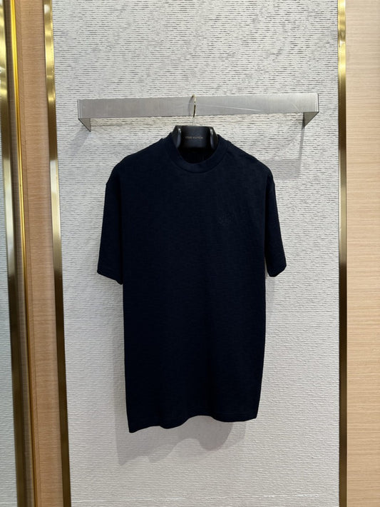 Checkerboard T-Shirt Navy