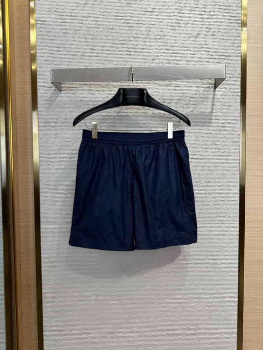 Jacquard Beach Shorts Navy