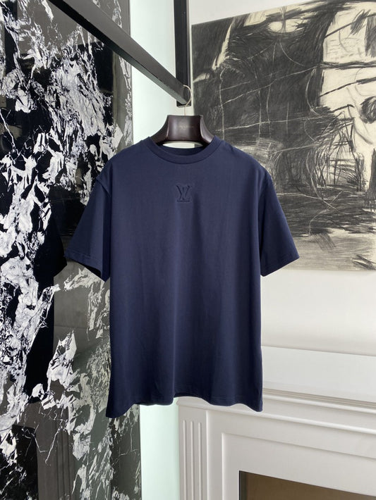 Embossed T-Shirt Navy