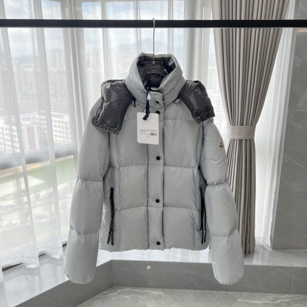 Matte Down Hooded Jacket Grey
