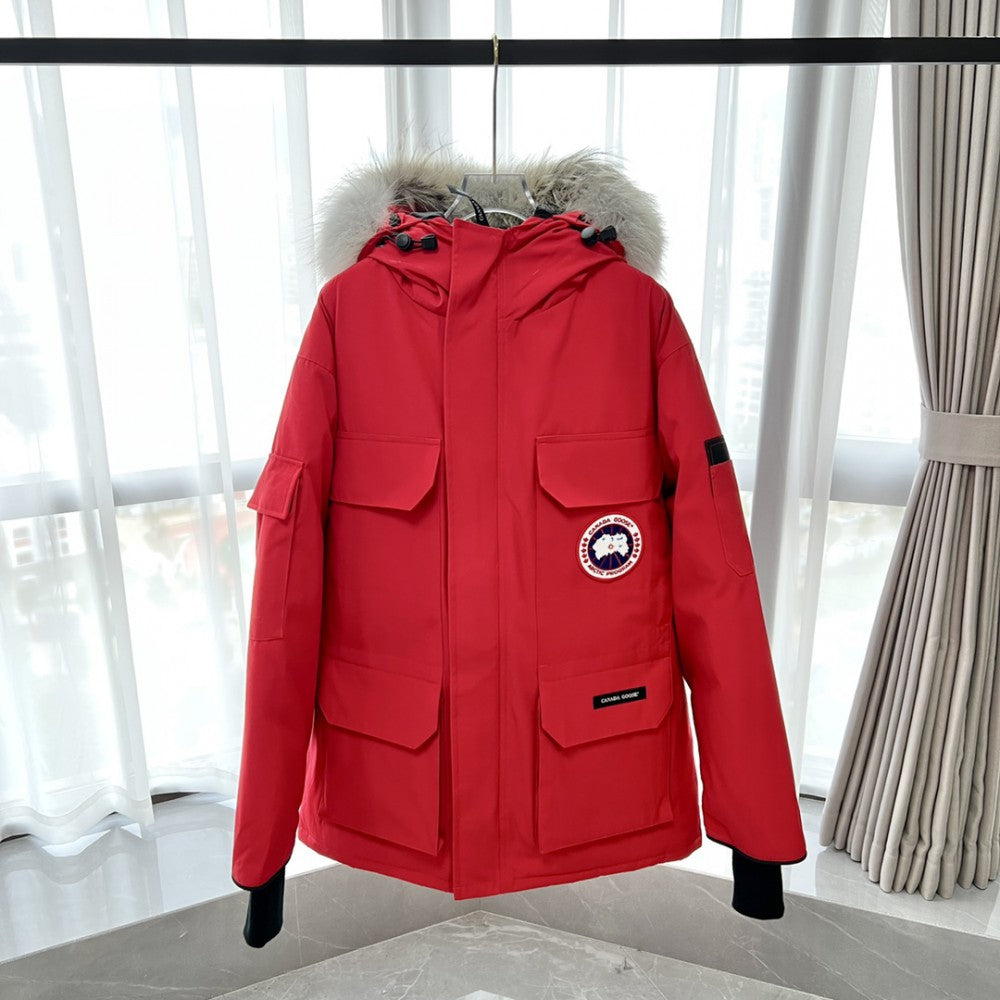 ThermaCore Faux Fur Jacket Red