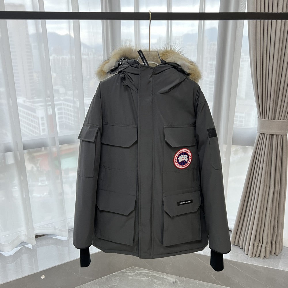 ThermaCore Faux Fur Jacket Grey
