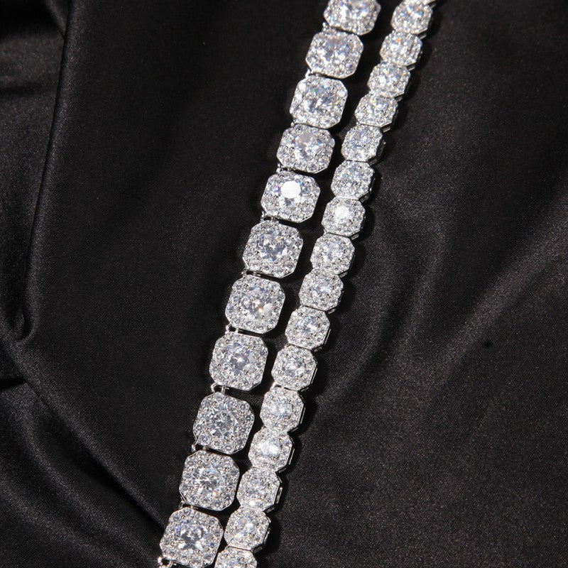 Iced Square Link Chain