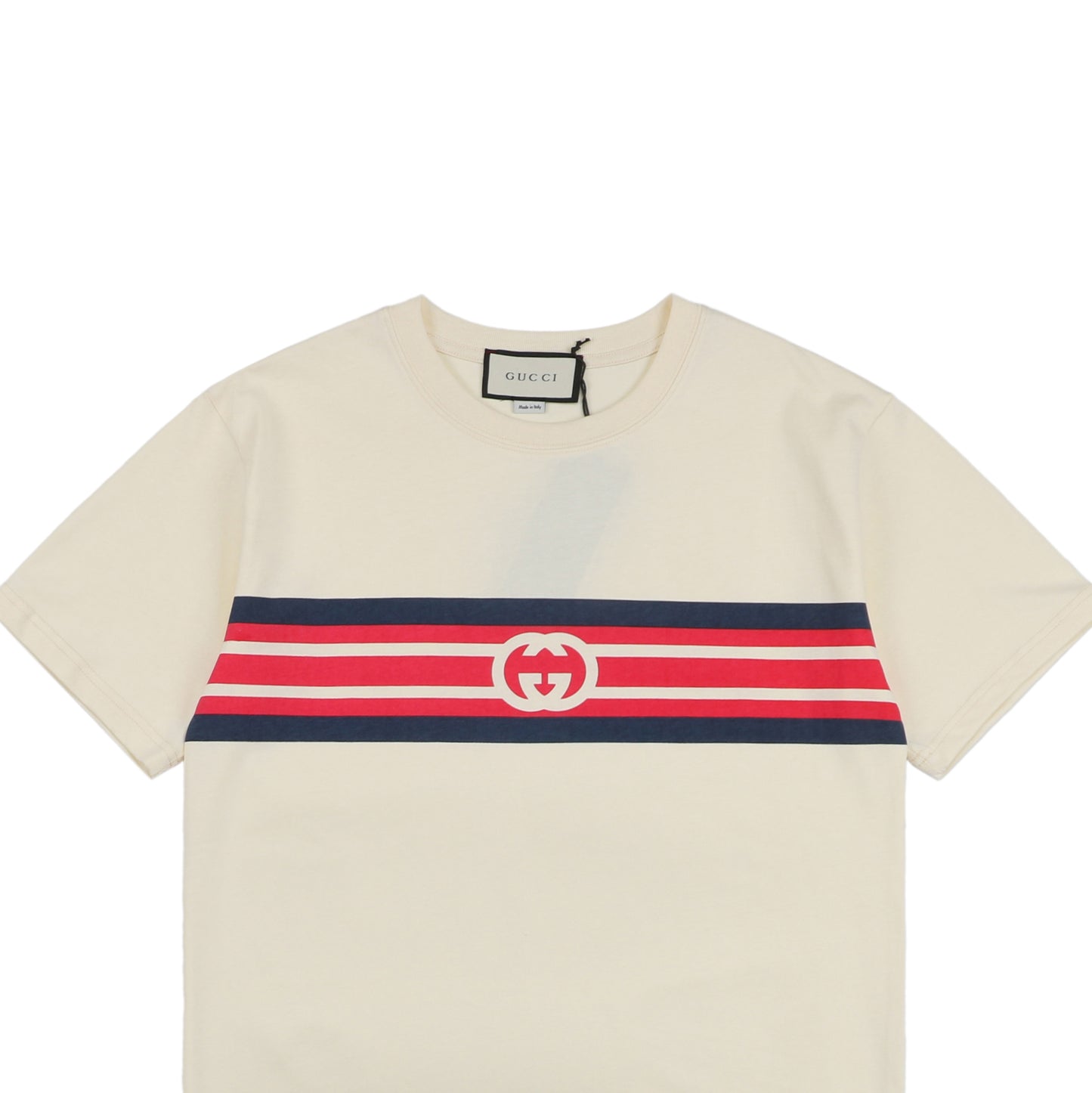 Interlocking Cotton T-Shirt Cream