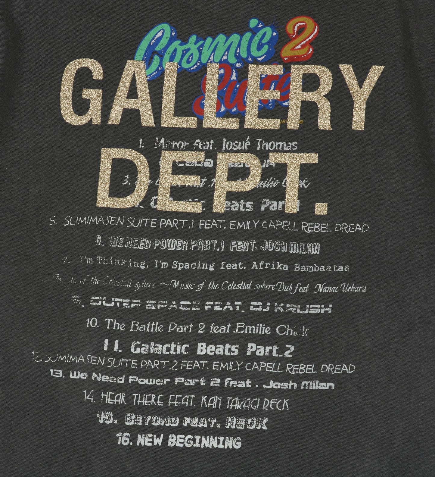 Gallery Dept Cosmic Suite T-Shirt Black