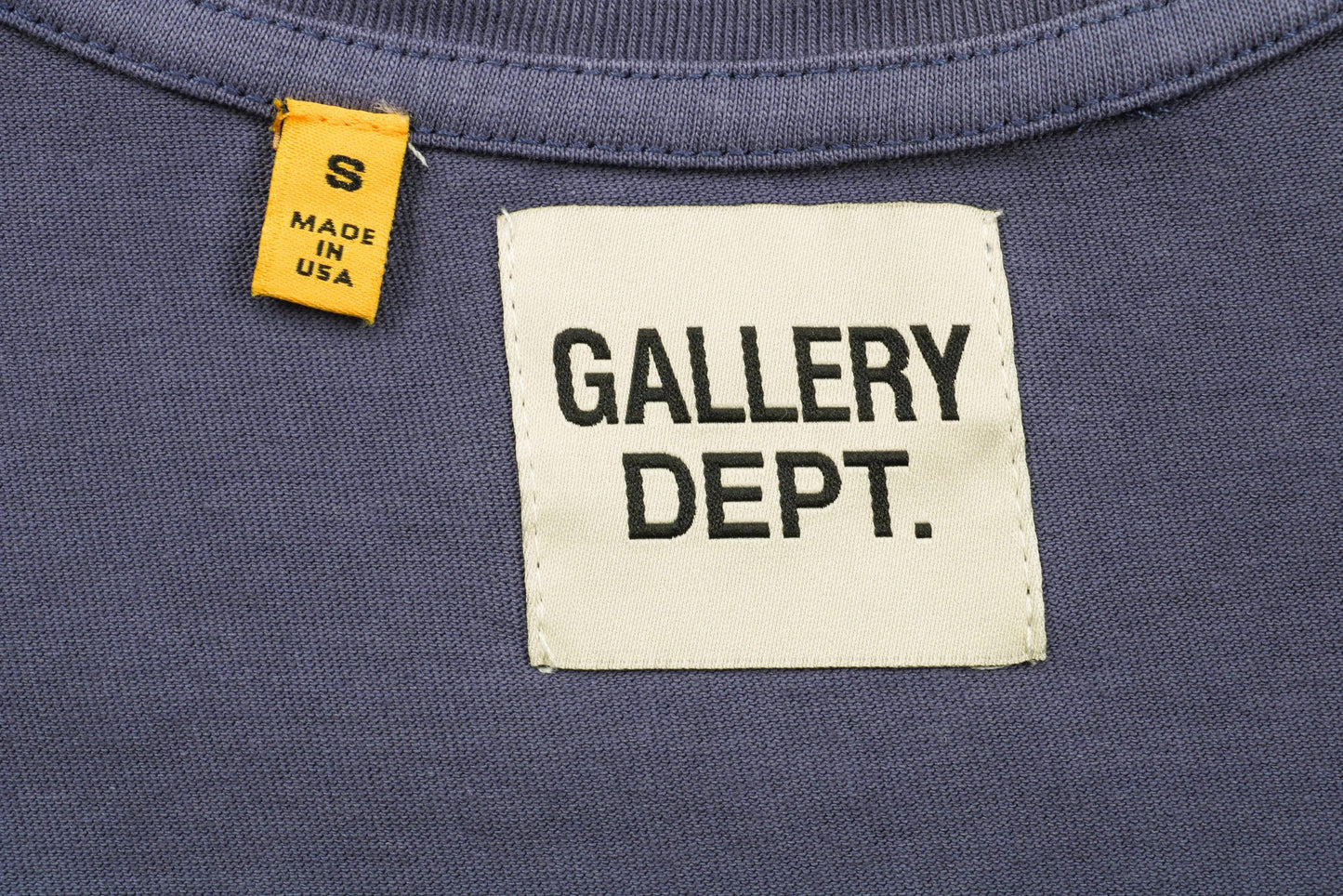 Gallery Dept Splash Paint Navy T-Shirt
