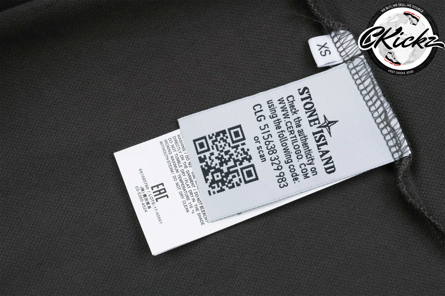 Stone Island Grey Polo T-Shirt