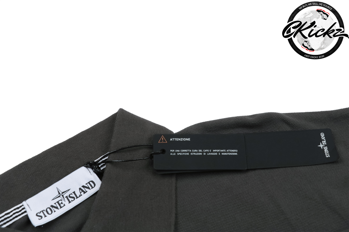 Stone Island Grey Polo T-Shirt