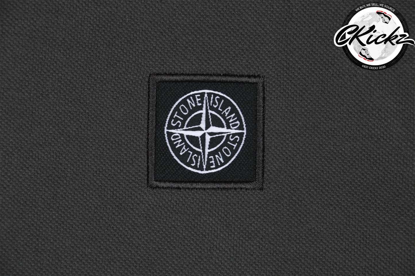 Stone Island Grey Polo T-Shirt