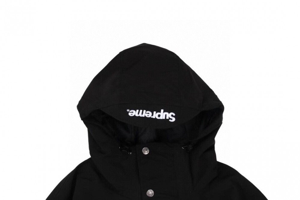 Hooded Rain Coat Black