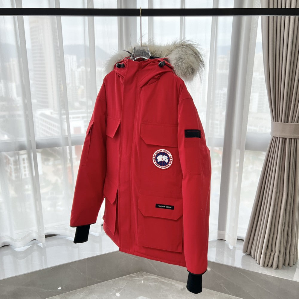 ThermaCore Faux Fur Jacket Red
