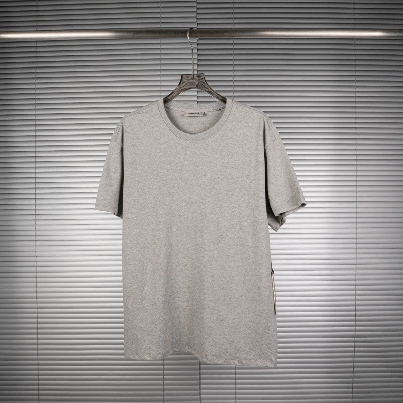 Round Neck Short Sleeve Dark Oatmeal