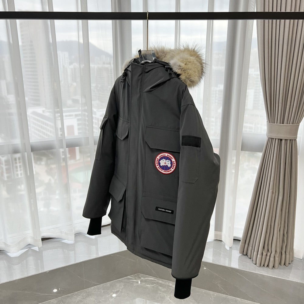 ThermaCore Faux Fur Jacket Grey