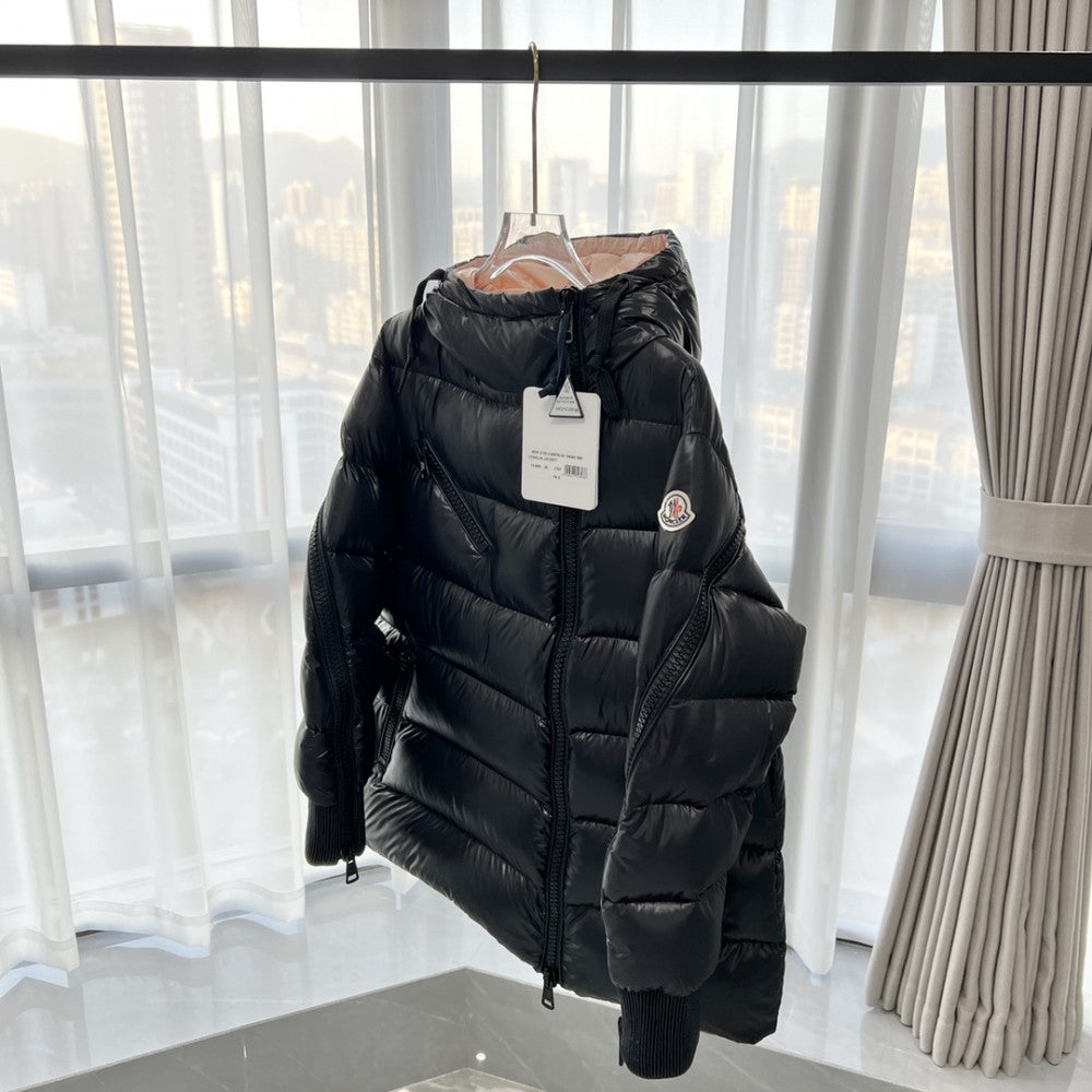 Padded Shine Fit Zip Puffer Jacket