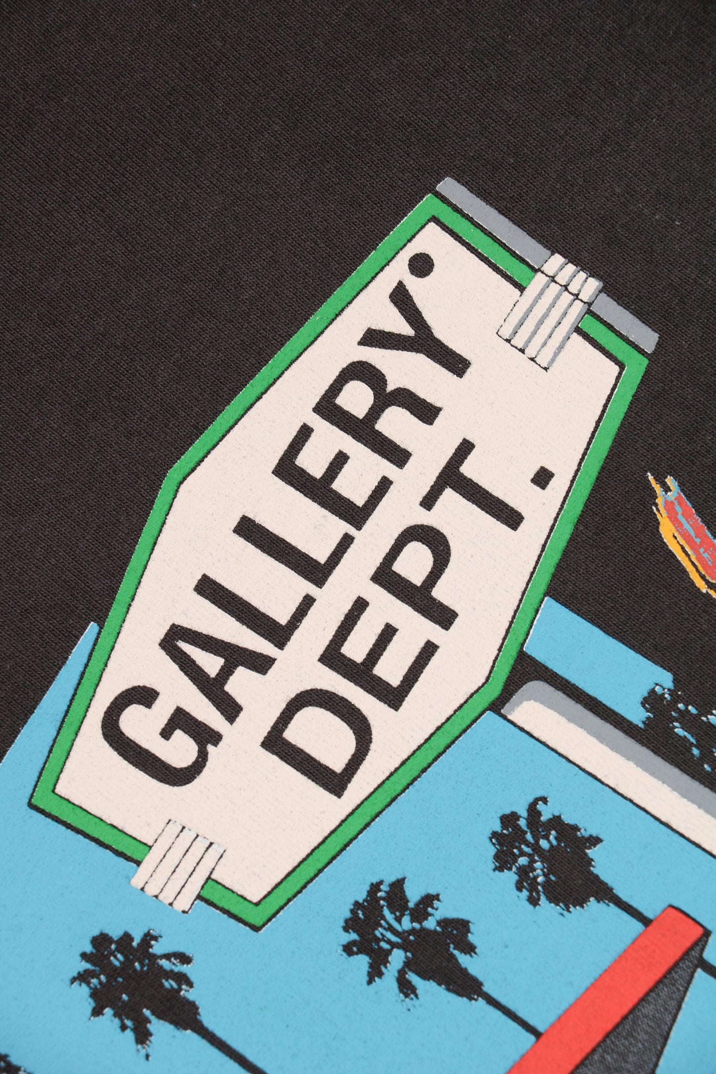 Gallery Dept Drive Thru Boxy T-Shirt Black