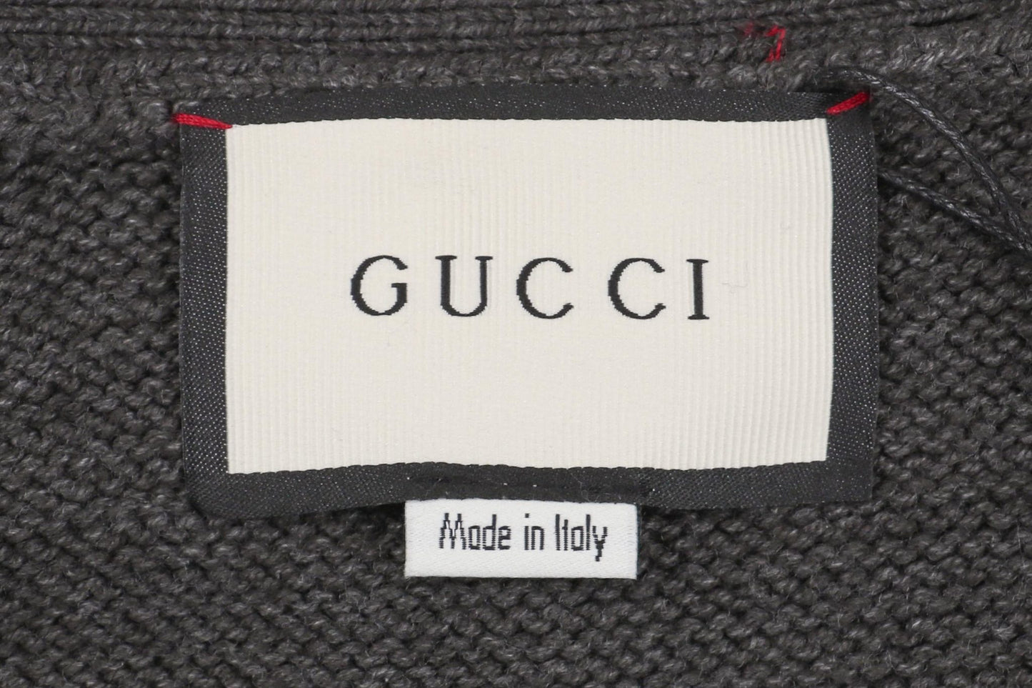 Gucc1 Cotton Jersey Cardigan Grey