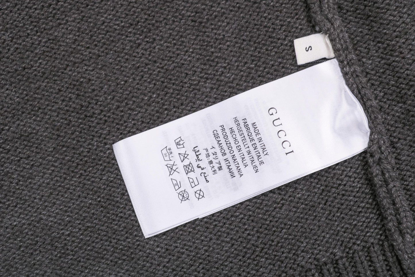 Gucc1 Cotton Jersey Cardigan Grey