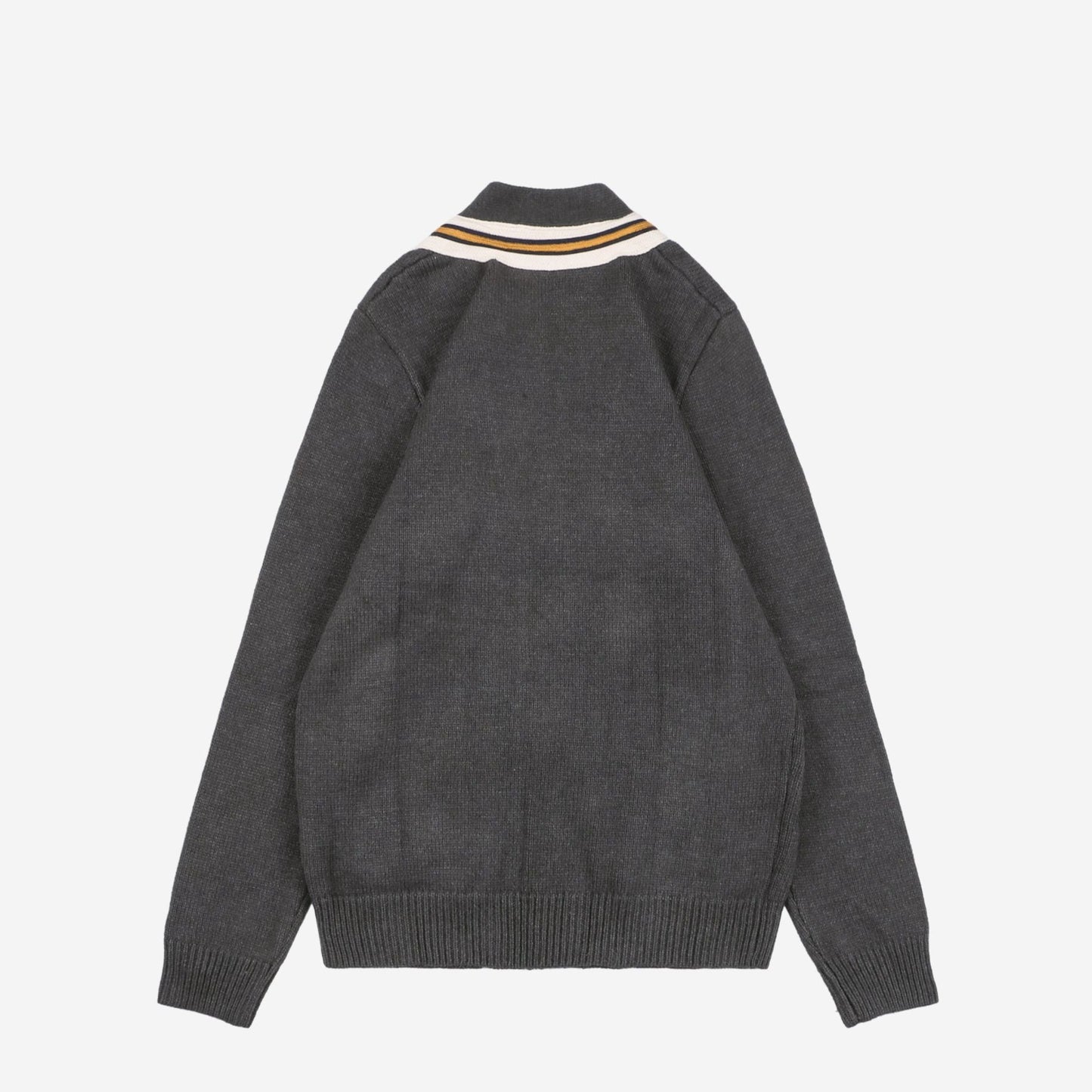 Gucc1 Cotton Jersey Cardigan Grey