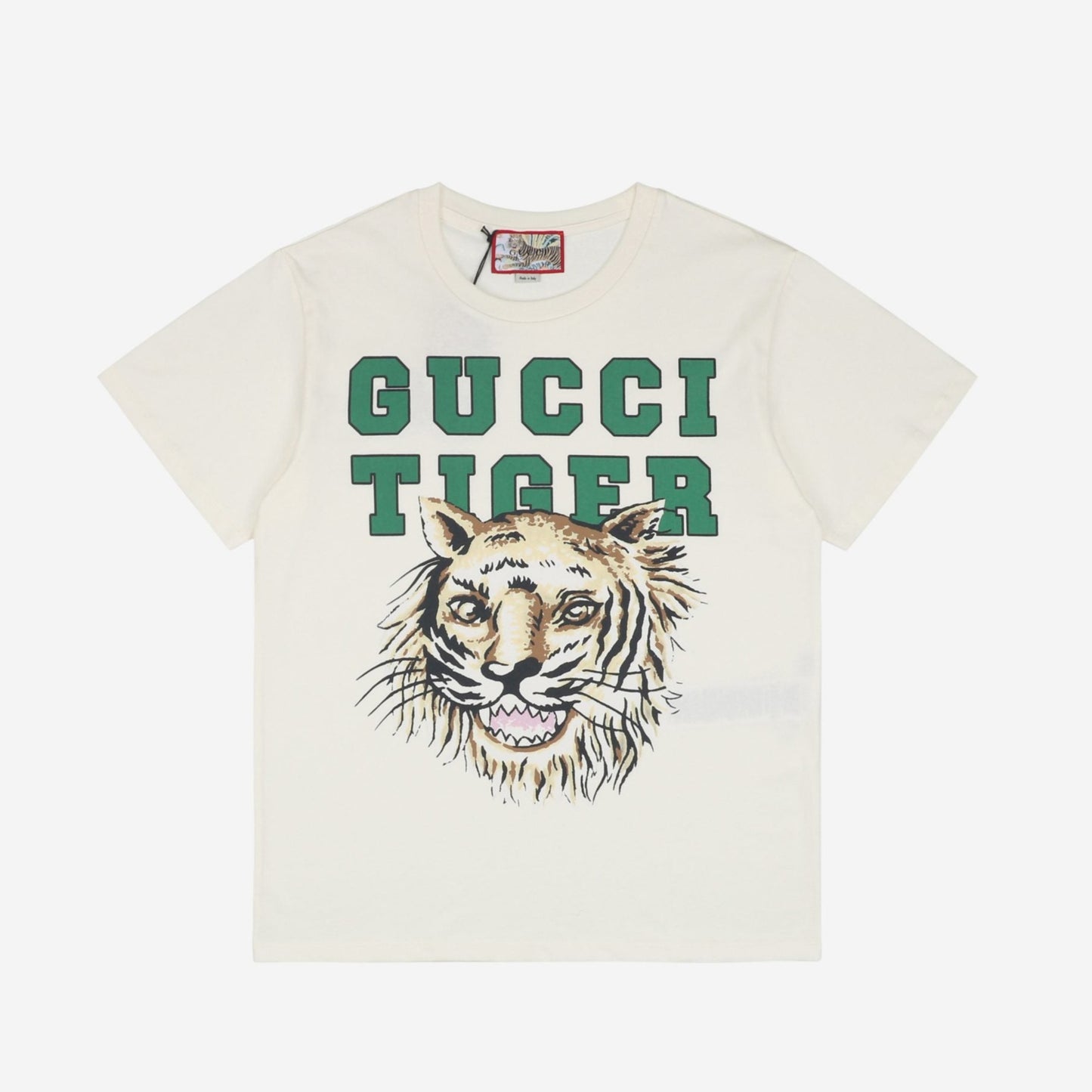 Tiger Print White T-Shirt