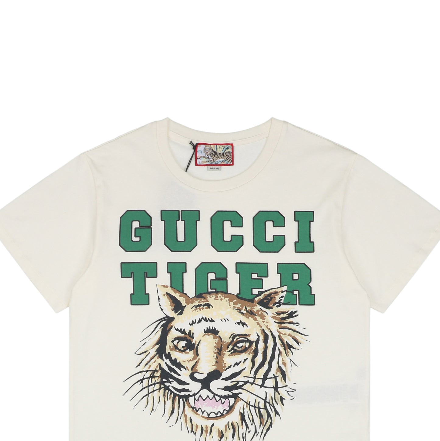 Tiger Print White T-Shirt