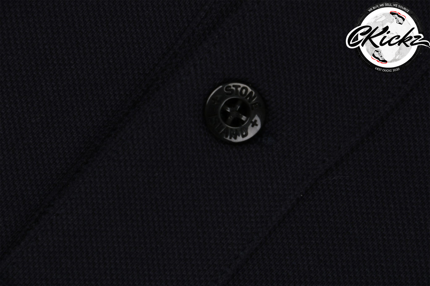 Stone Island Black Polo T-Shirt