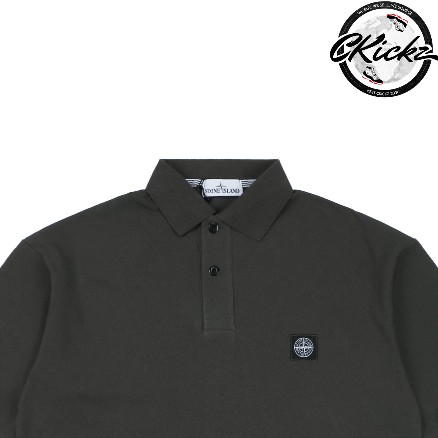 Stone Island Grey Polo T-Shirt