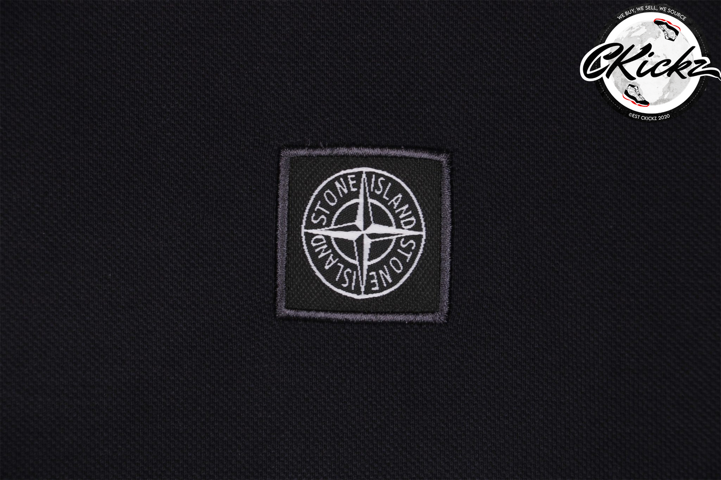 Stone Island Black Polo T-Shirt