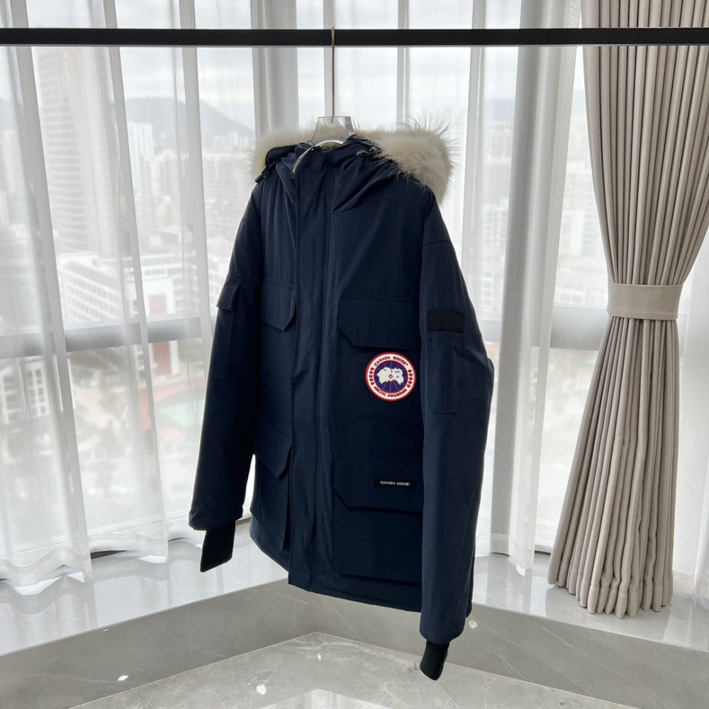 ThermaCore Faux Fur Jacket Navy