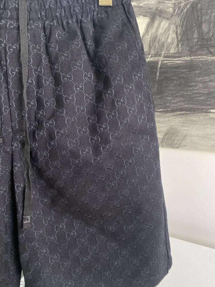 Twin G Jacquard Black Shorts