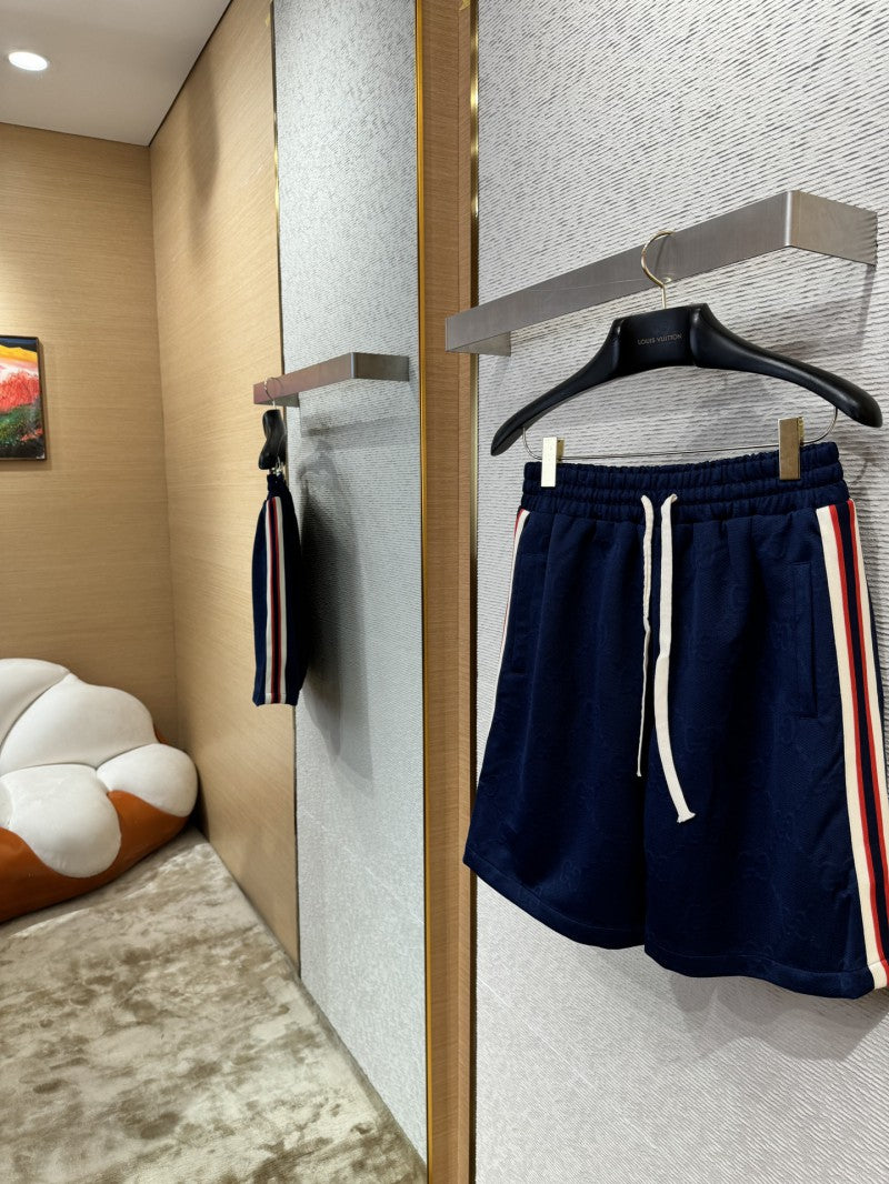 Jacquard Webbing Knit Shorts