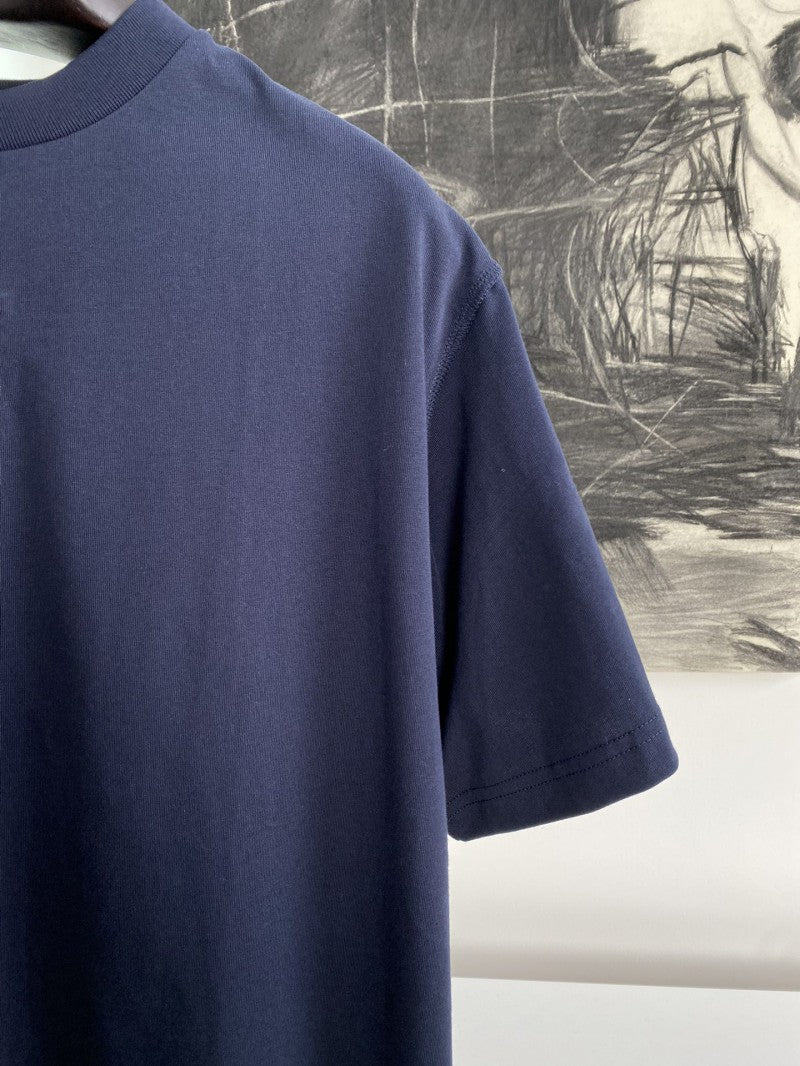 Embossed T-Shirt Navy