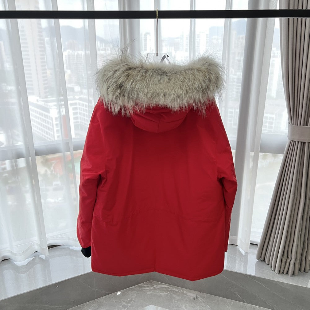 ThermaCore Faux Fur Jacket Red