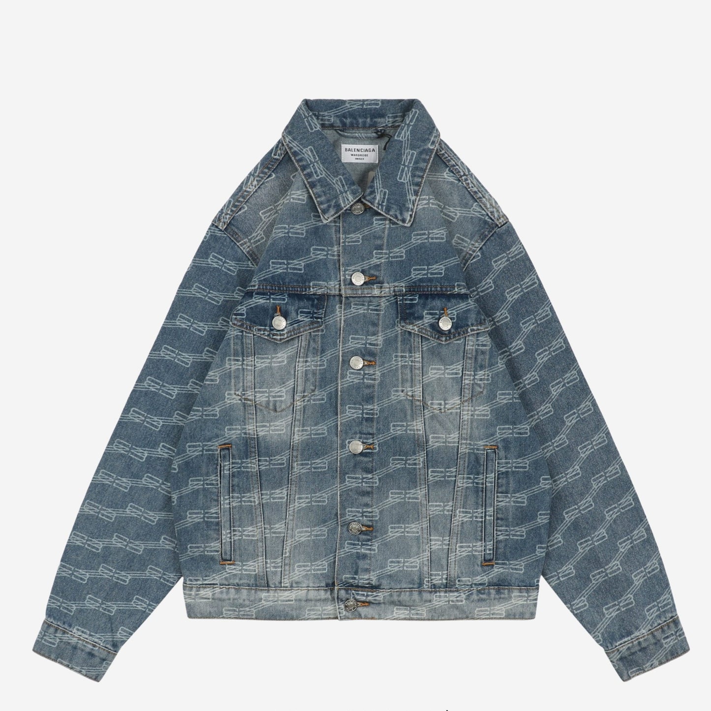 Balenci BB Monogram Denim Jacket