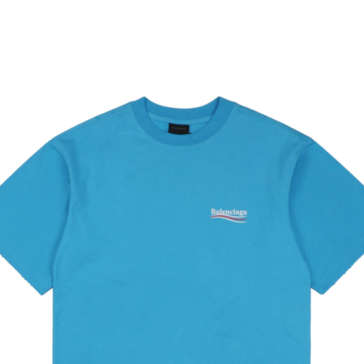 Balenci Political Campaign T-Shirt Light Blue