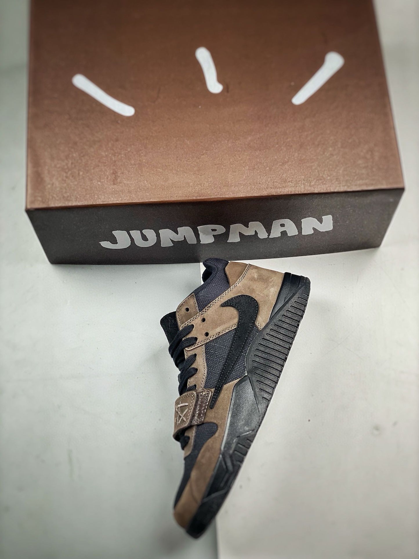 Retro Jack Mocha Trainers