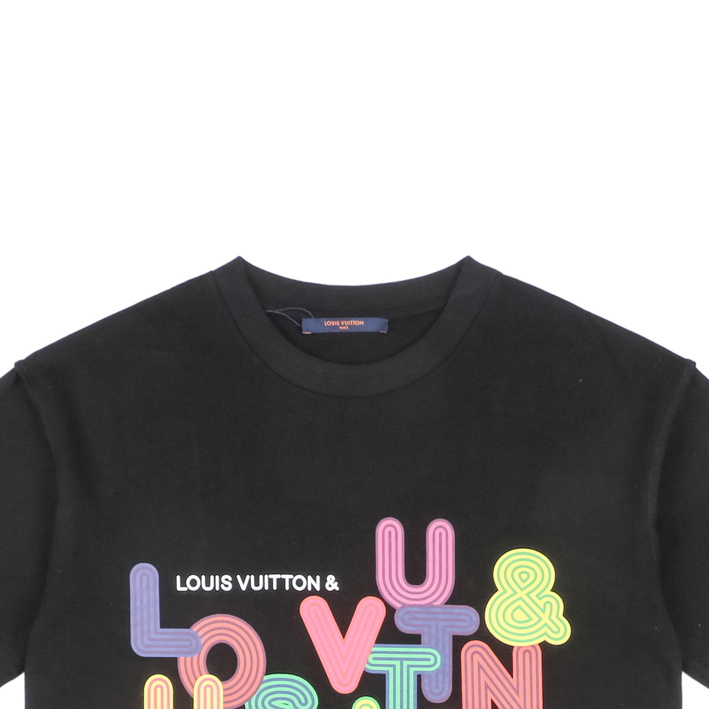 Multi-Coloured Black T-Shirt