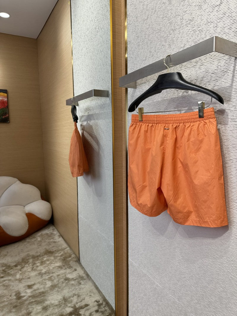 Jacquard Beach Shorts Orange