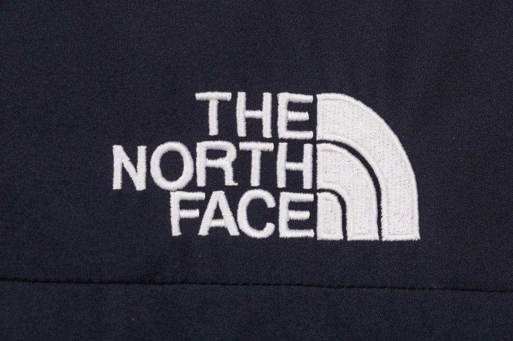North Face Puffer Trench Coat Navy