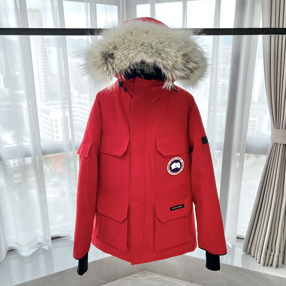 ThermaCore Faux Fur Jacket Red