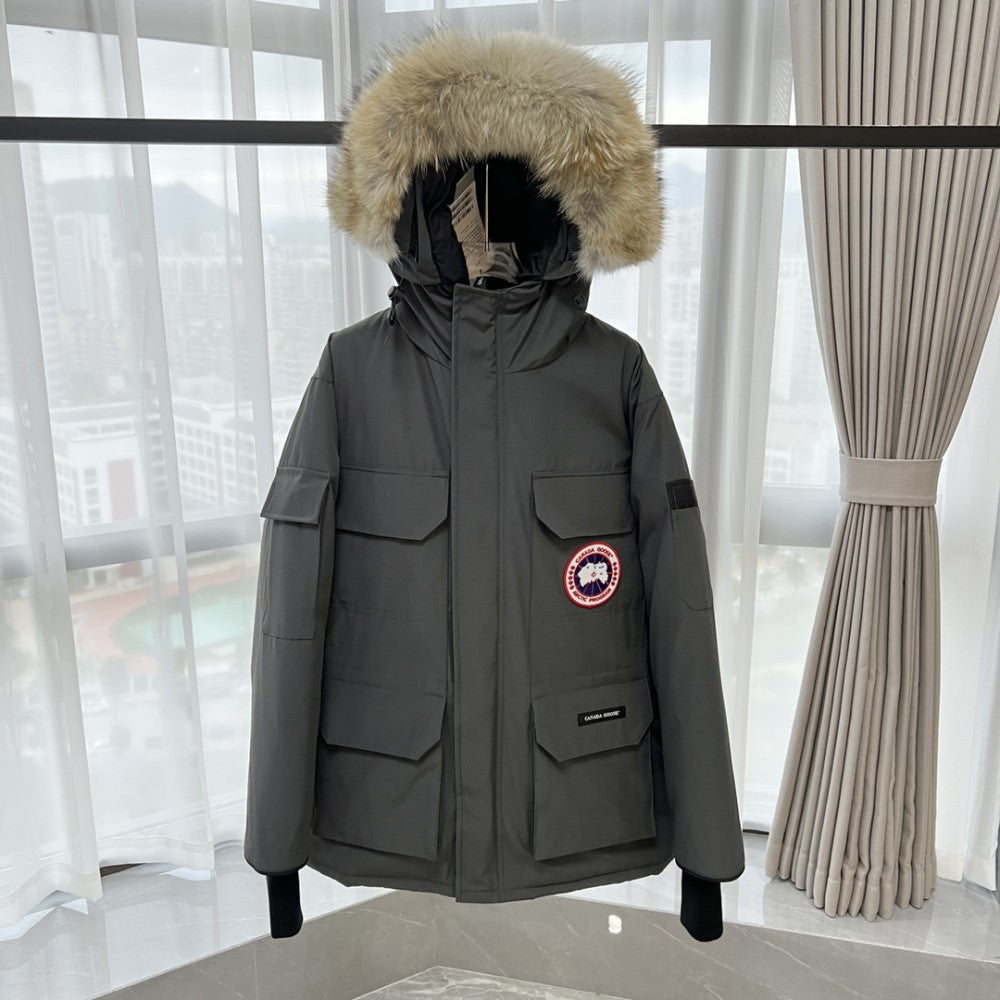ThermaCore Faux Fur Jacket Grey