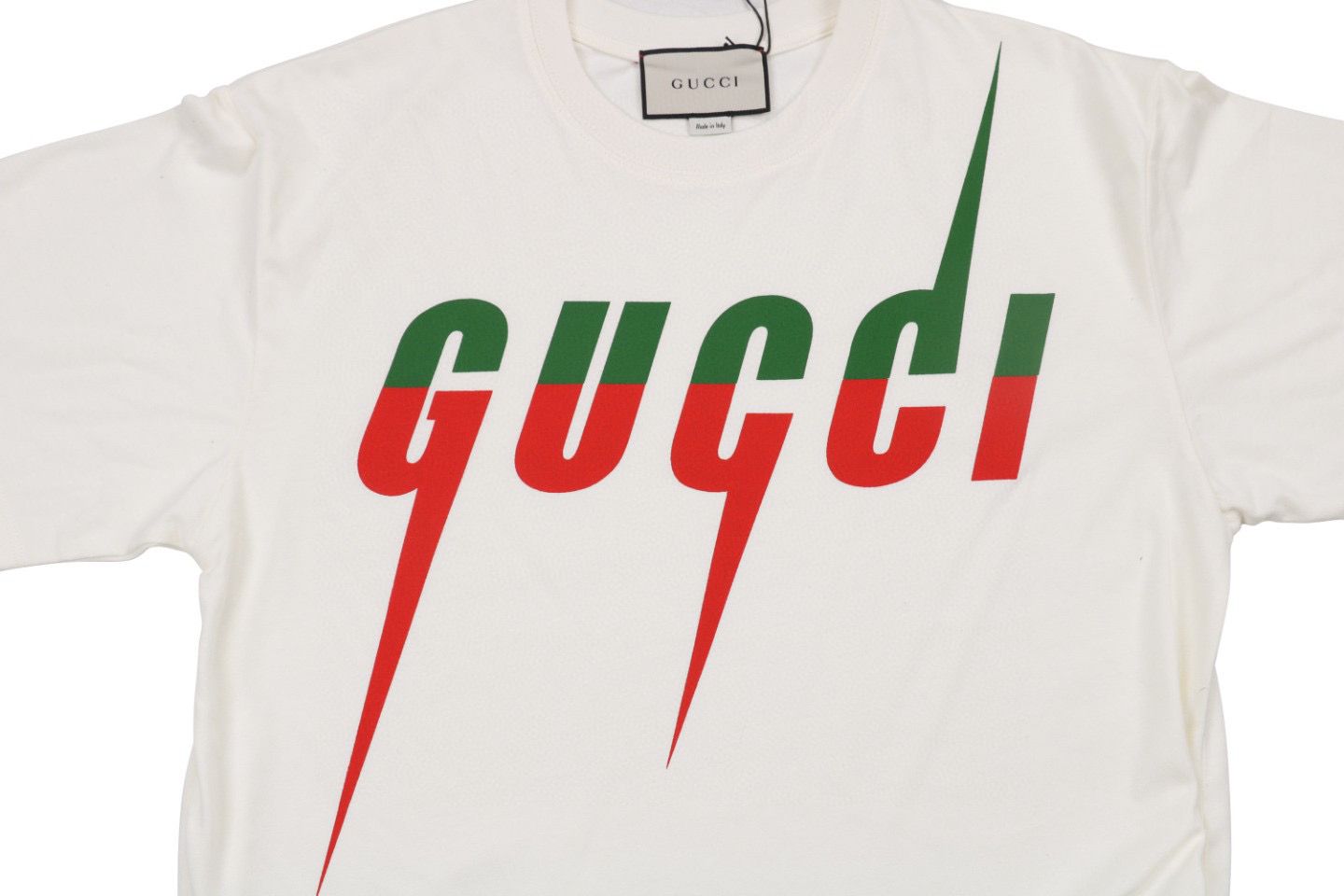 Blade Print T-Shirt Green Red