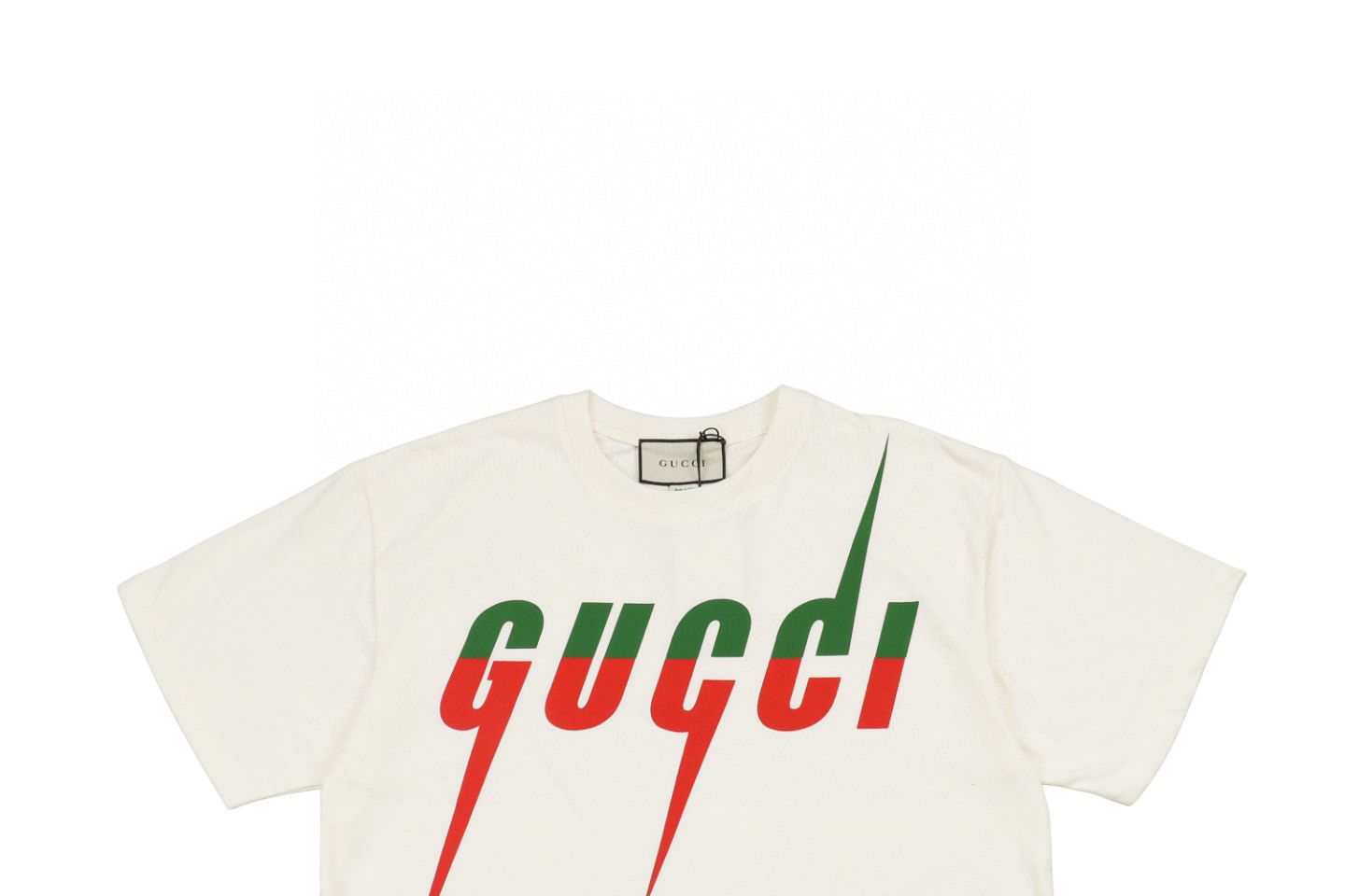 Blade Print T-Shirt Green Red