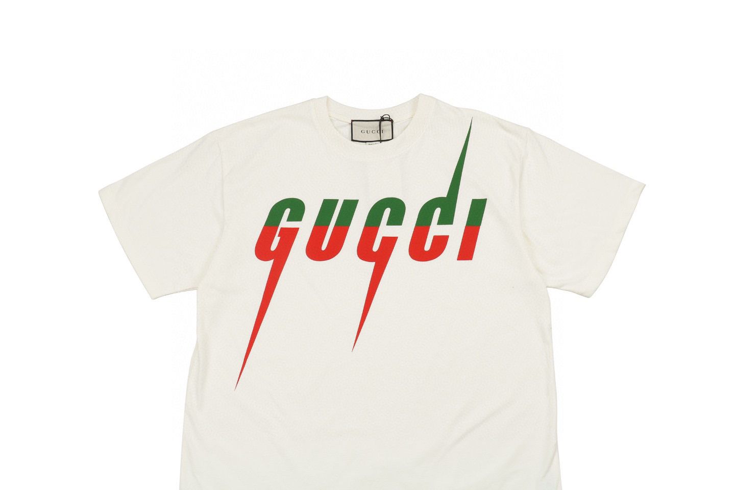 Blade Print T-Shirt Green Red
