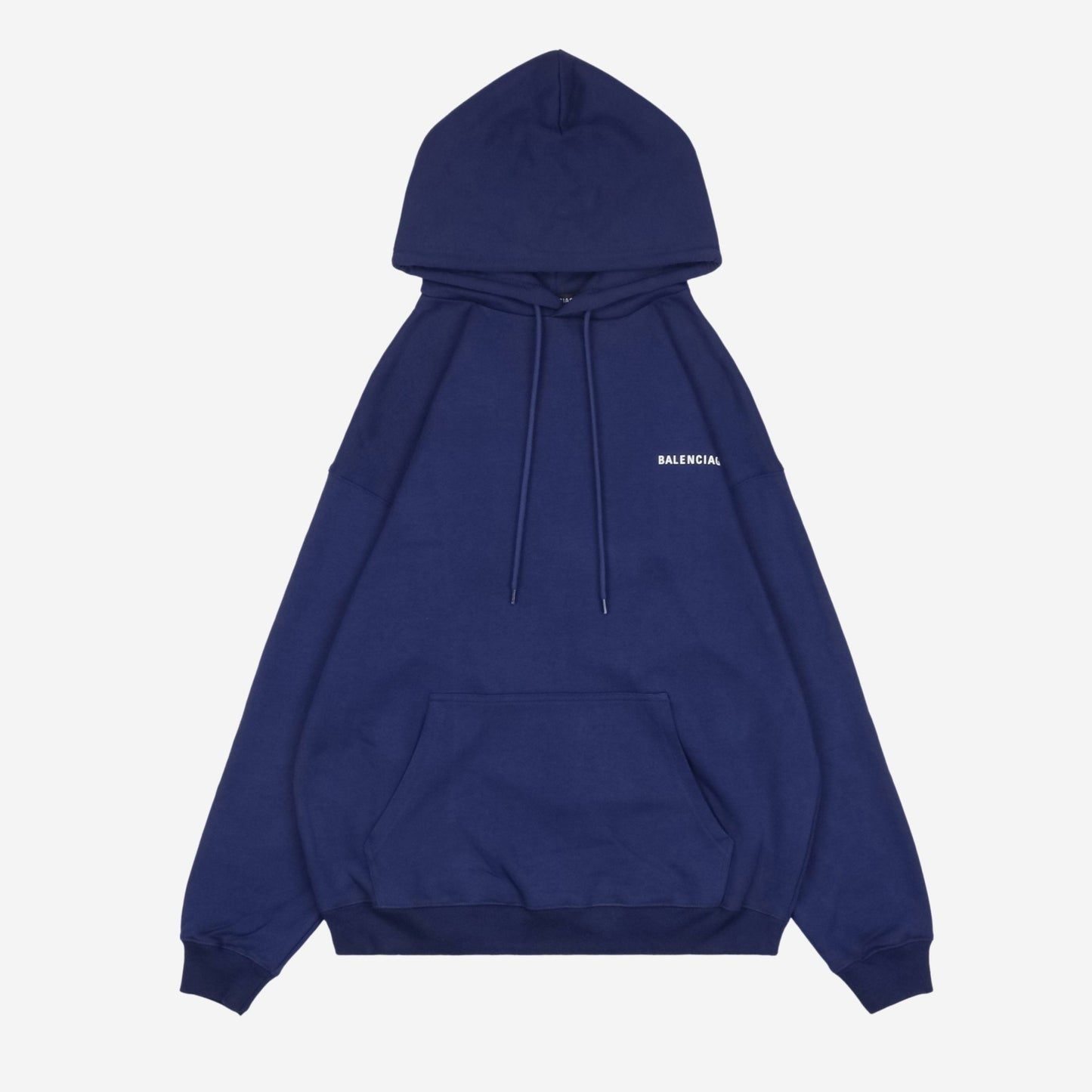 Balenci Logo Hoodie Navy
