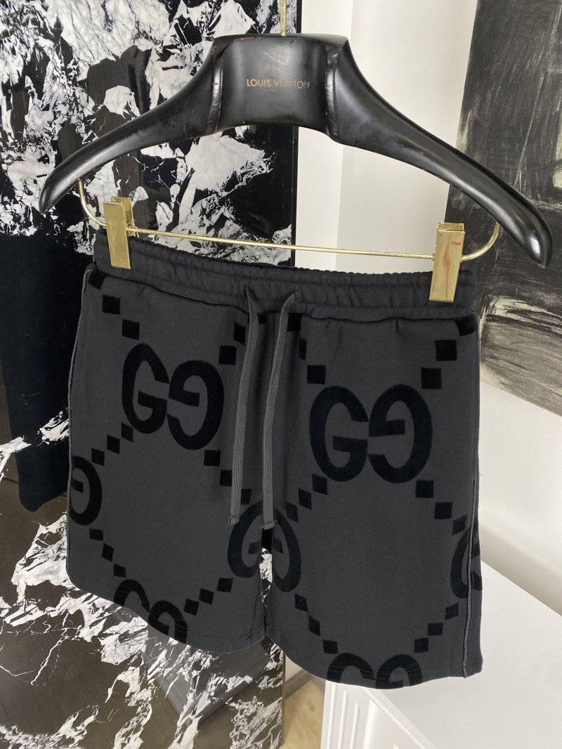 Flocked G Black Shorts