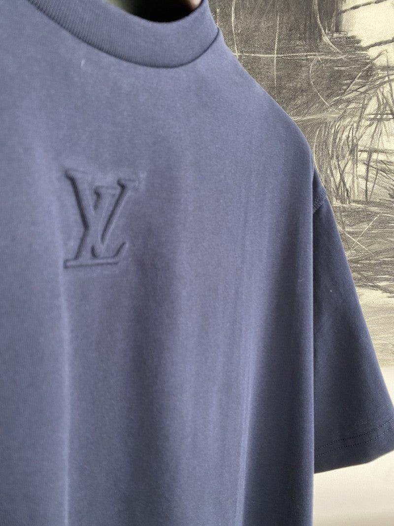 Embossed T-Shirt Navy
