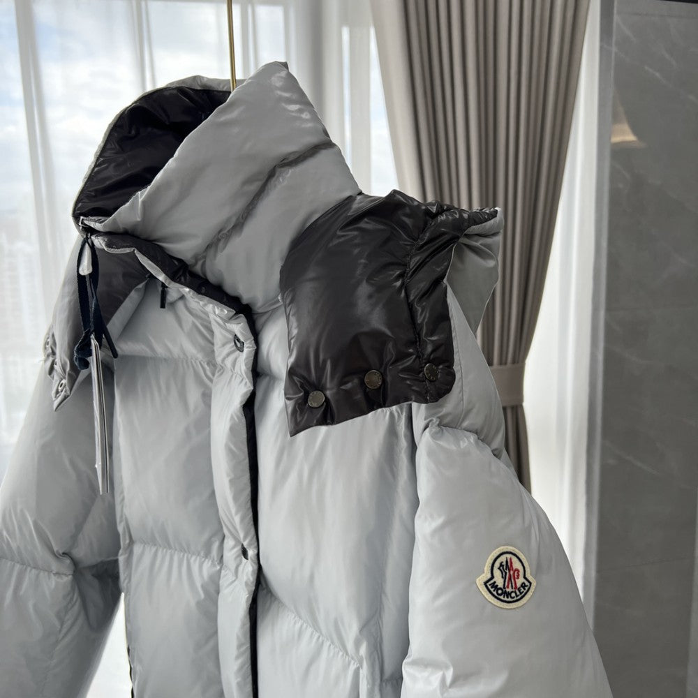 Matte Down Hooded Jacket Grey