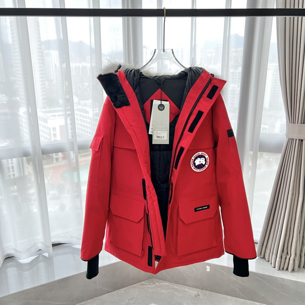 ThermaCore Faux Fur Jacket Red